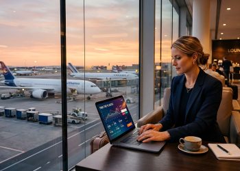 J'ai testé Google Flights pendant 30 jours : mon verdict (Avis complet 2026) 4 Interface épurée du moteur de recherche de vols Google Flights sur un écran d'ordinateur.