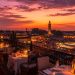 Guide gourmand 2026 : Le classement des 10 restaurants Marrakech que j'ai testés 6 Vue panoramique depuis la terrasse d'un restaurant rooftop à Marrakech au coucher du soleil sur la médina.