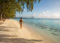 Plage de sable blanc et lagon turquoise à Trou aux Biches lors d'un voyage d'une semaine à l'île Maurice.